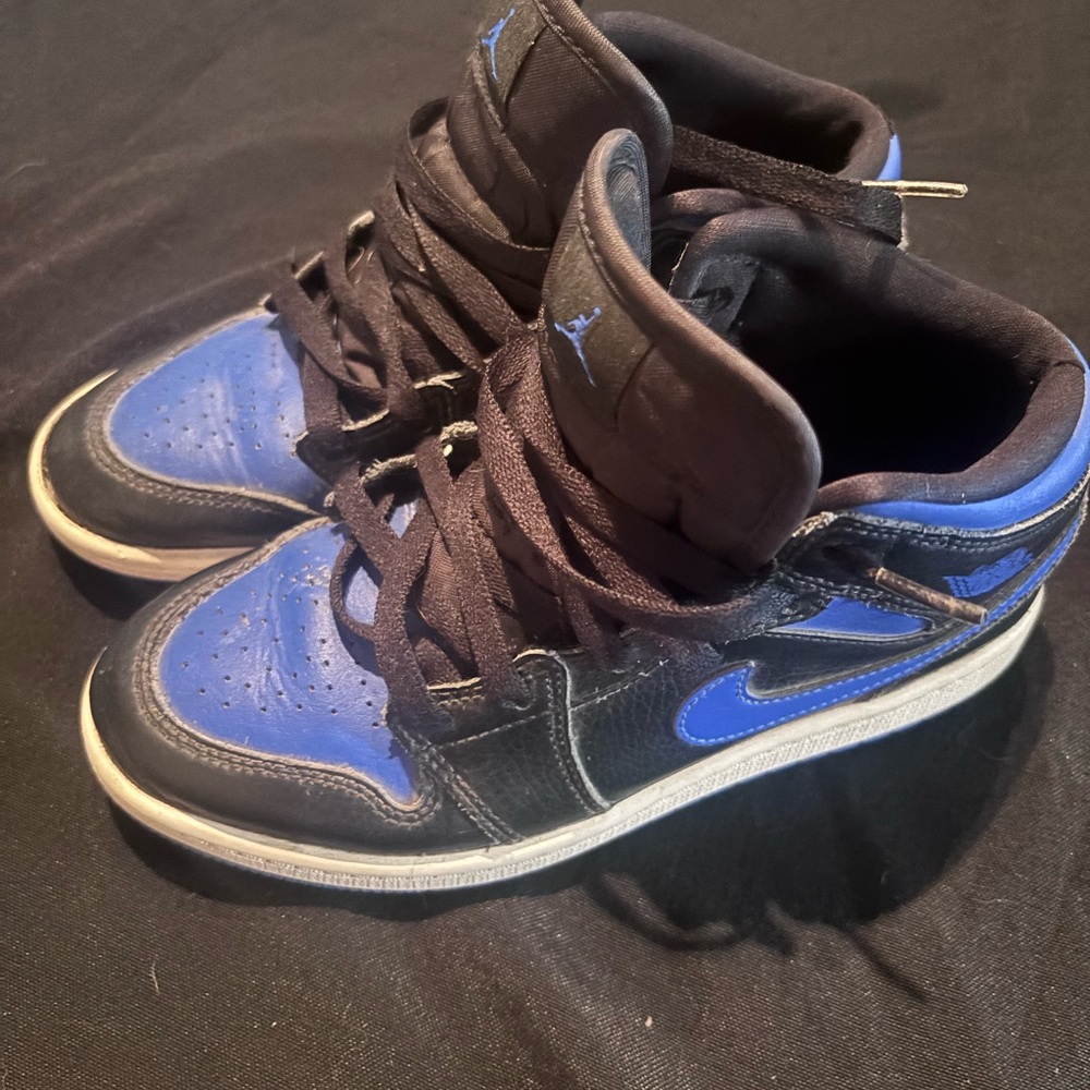 Jordan Black and Blue Sneakers